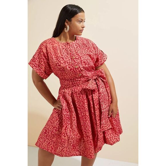 Anthropologie -SIKA Mosaic Mini Dress NOT belt included - Picture 3 of 10